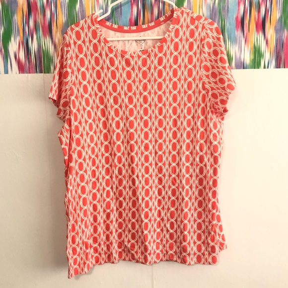 St. John's Bay Tops - 🦋 3/$15 St.Johns Bay, orange print tee